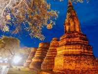 วัดสวยอยุธยา ยามค่ำคืน✨