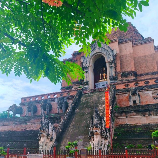 ไหว้พระทำบุญทีวัดเจดีย์หลวงวรวิหานจังหวัดเชียงใหม่