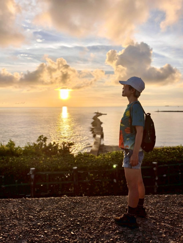 約在「旗津」夕陽下