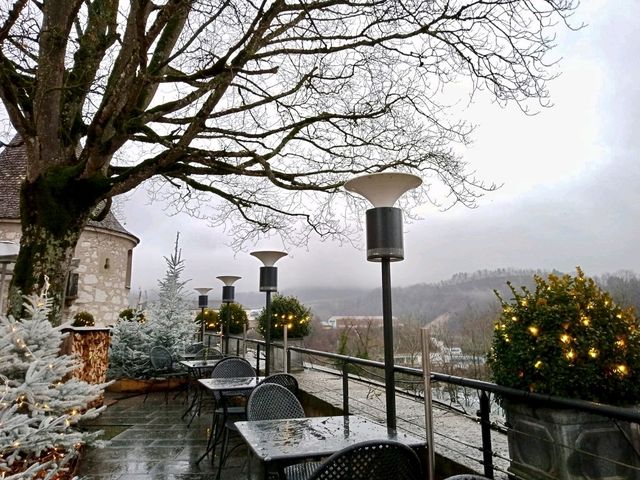 Rhine Falls Zurich is even nicer during christmas festival 
