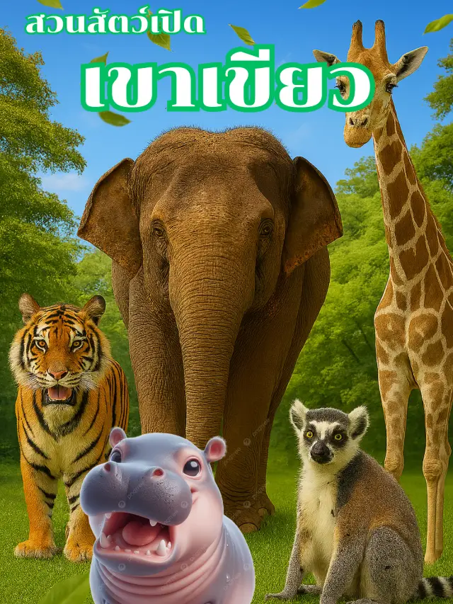 เขาเขียว สัมผัสใกล้ชิดชีวิตสัตว์แบบธรรมชาติ @ชลบุรี