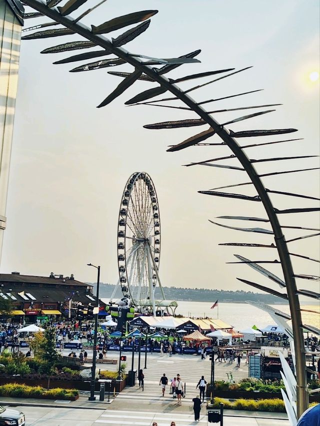 西雅圖城市的亮點❣️：Seattle Great Wheel