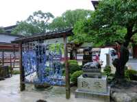 在雨中漫步於日本九州福岡太宰府天滿宮