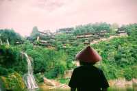 Furong town - an ancient town over 2000 years old hanging on a waterfall
