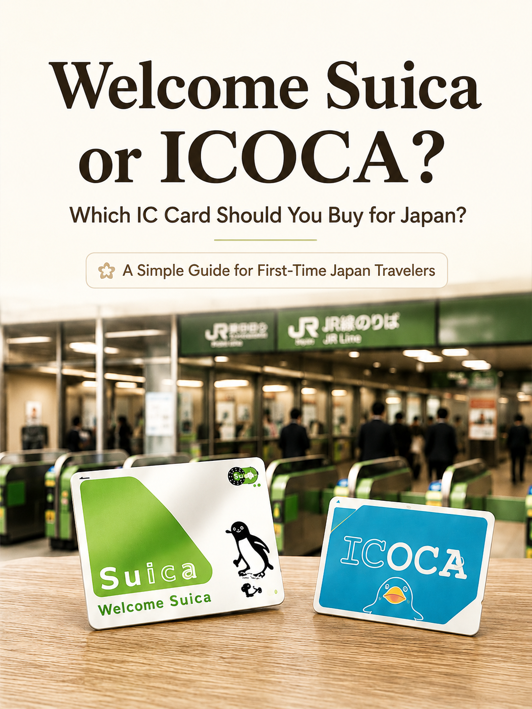 Welcome Suica or ICOCA? Here's How to Choose the Right One
