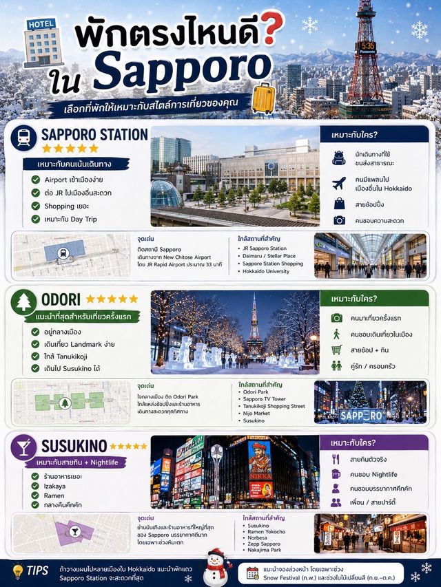 🇯🇵 เที่ยวซัปโปโร ❄️