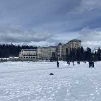 Lake Louise in Spring - still Frozen!