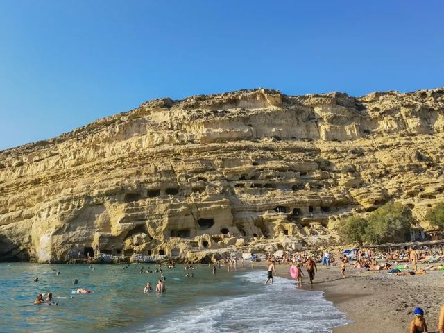 Matala beach Crete 🏖️