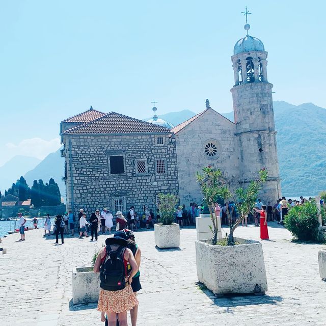man made island, the our lady of the rocks😍