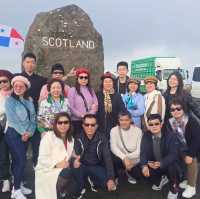 A Memorable Stop at the England-Scotland Border