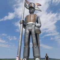 Enormous, huge, big statues near Pákozd