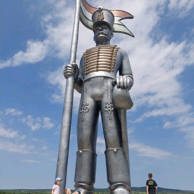 Enormous, huge, big statues near Pákozd