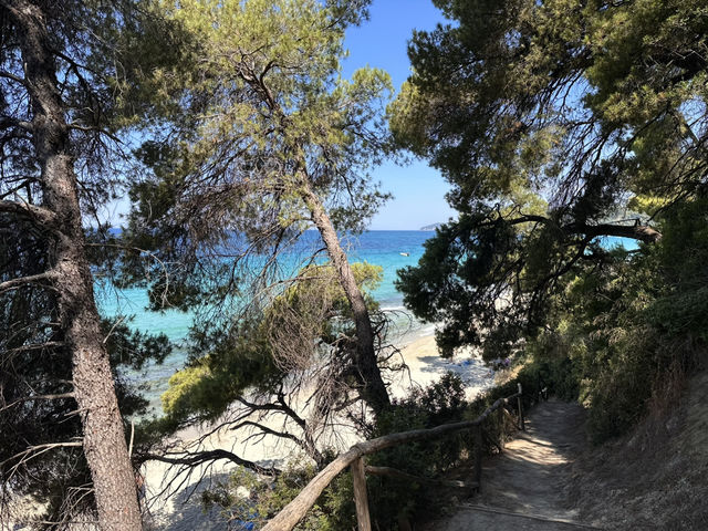 Beach day in Khalkidiki from Thessaloniki