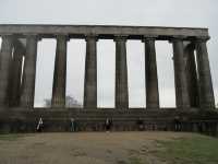 Hiking Calton Hill and enjoying the panorama of Edinburgh
