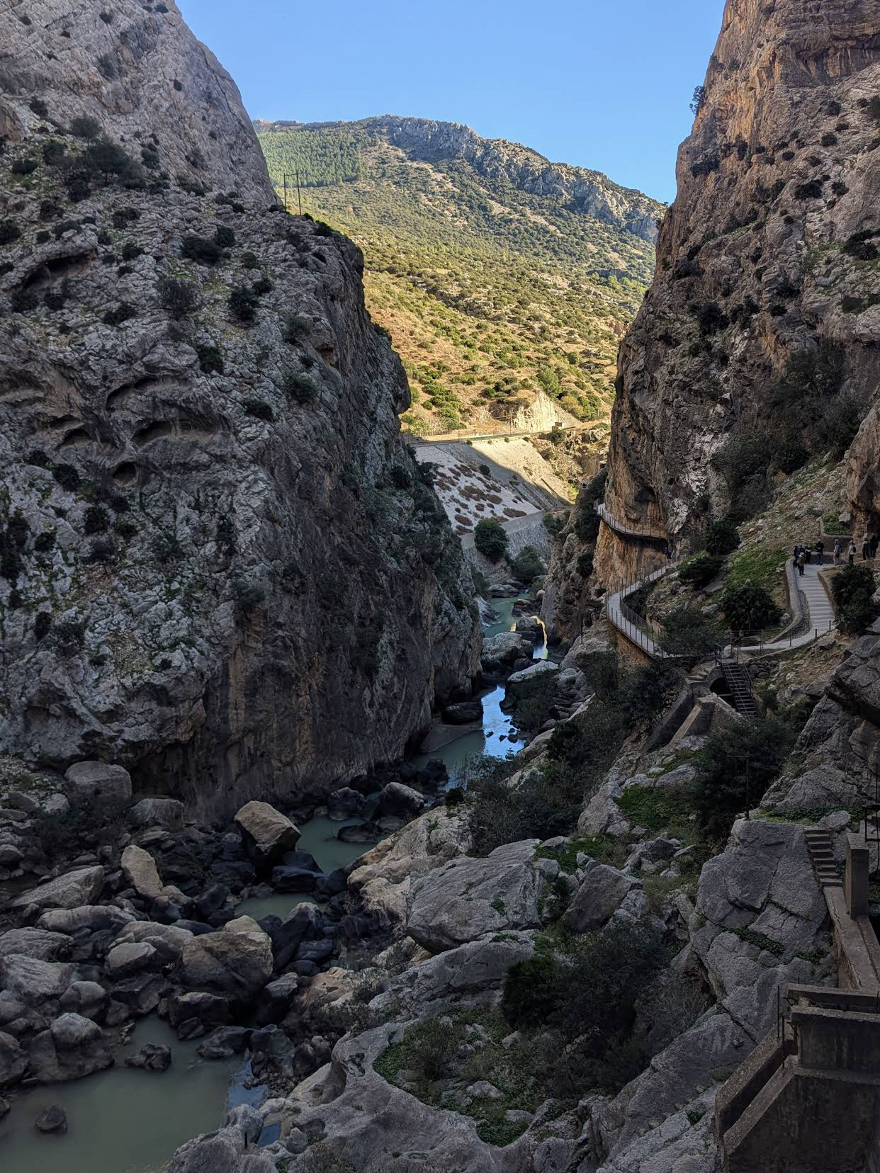 Caminito del Rey. Truy cập phía Bắc Caminito del Rey - Truy cập số.