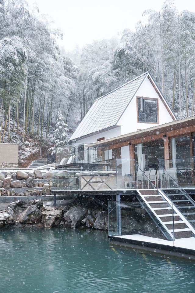 “雪是神的煙火”這裡不是北海道，是安吉！