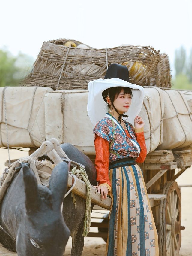 寧夏|鎮北堡西部影視城 此刻是跟隨商隊抵達西域的大唐女郎