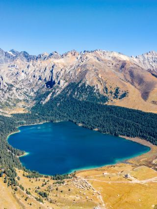 The City in the Sky, Litang, and the sacred Kham lake, 'Cuopu Lake'