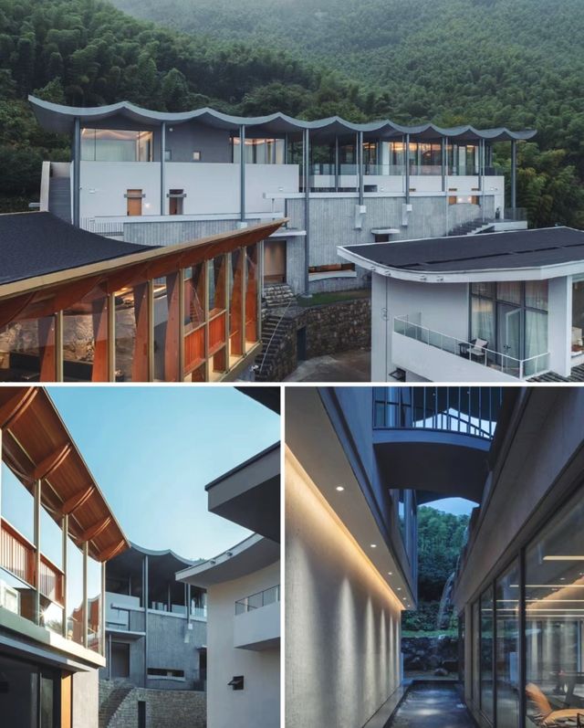 與竹林雲海共生的避世山居
