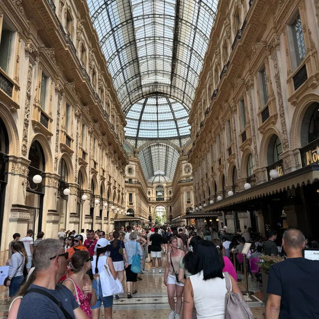 Day walk through the Galleria of Milan 
