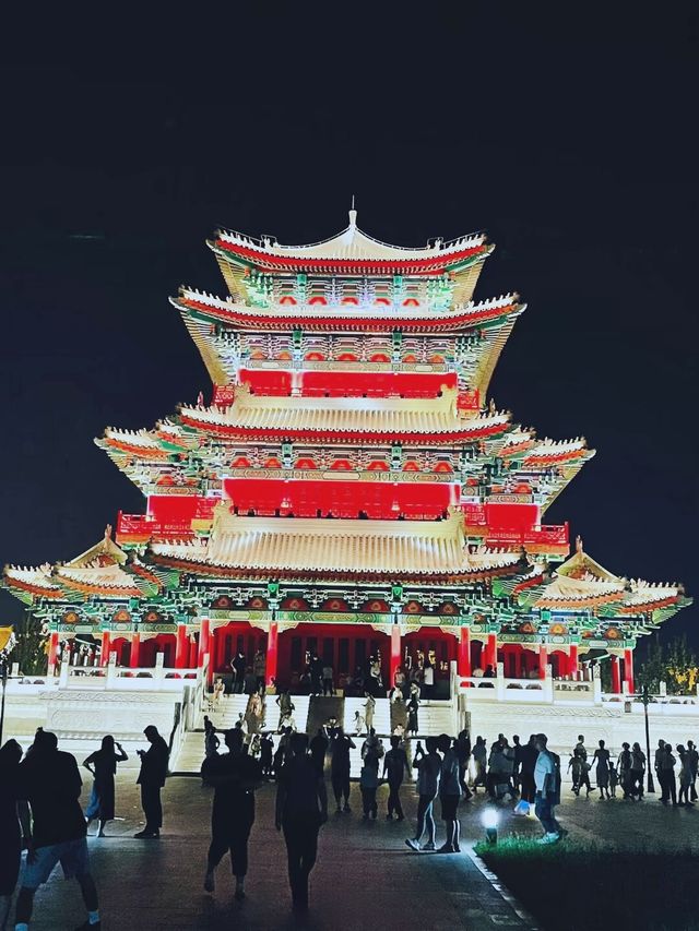 滄州南川樓的夜景，依然如此美麗