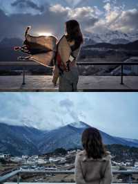 初見梅里我收穫了日照金山和晚霞流星