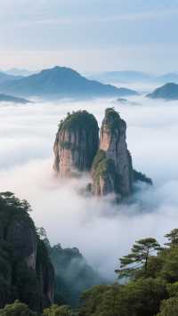 峎山-雲霧飄渺的丹霞秘境！一片赤壁丹霞、碧水繞峰的隱世畫卷