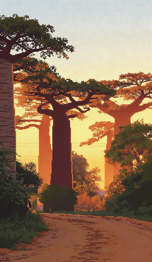 遇見800歲巨樹馬達加斯加猴麵包樹大道攻略《像素版》 遇見800歲巨樹馬達加斯加猴麵包樹大道攻略《像素版》