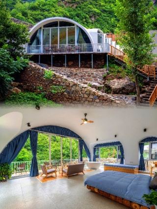 เพดานบ้านที่เหมาะสำหรับครอบครัวในชานเมืองปักกิ่ง | พักในบ้านทรงฟองสบู่ใต้ท้องฟ้าเต็มไปด้วยดวงดาวบนภูเขา