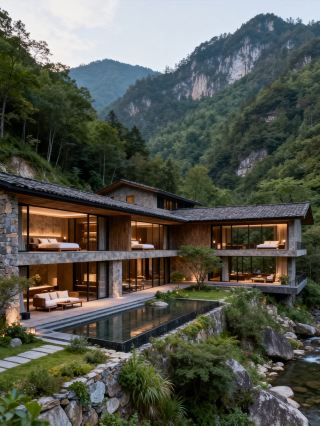 ที่พักสวยงามเหมาะสำหรับครอบครัวในเทือกเขากวงหวู่ พร้อมทุ่งดอกโรโดเดนดรอนอันงดงาม