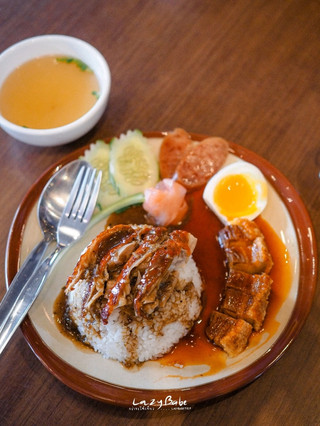 สือจิ่ว🍜ร้านข้าวต้มสไตล์จีน หมูกรอบอร่อยมาก