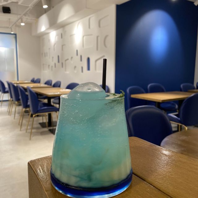 親子友善💙靚靚藍白色希臘風情打卡cafe