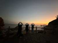 Sunset at Hac Sa Long Chao Kok Coastal Trail