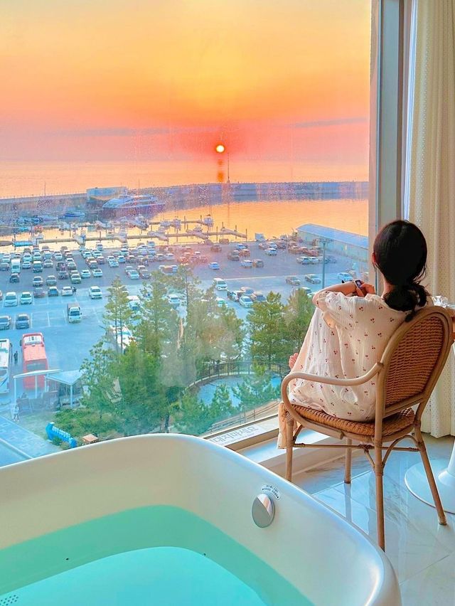 바다+노을 가득담은 강릉 오션뷰숙소🌊⛅️🧡