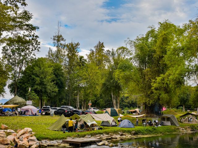 🏕️ ไปกางเต็นท์ที่สระบุรีกันนน~  🌳🌲🍃