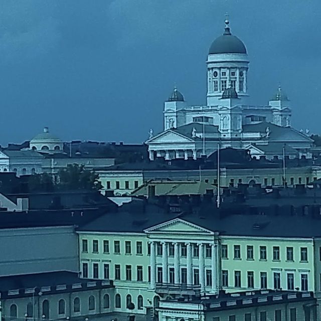 Great Bird eye view of Helsinki 