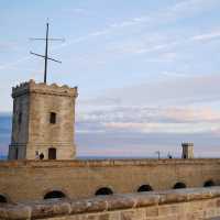 Sunset in Castell de Montjuic