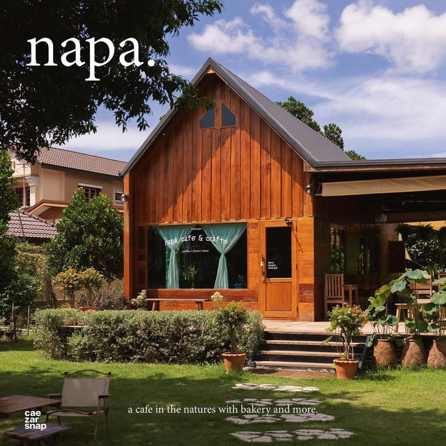 Napa คาเฟ่สไตล์โฮมมี่ บรรยากาศร่มรื่น