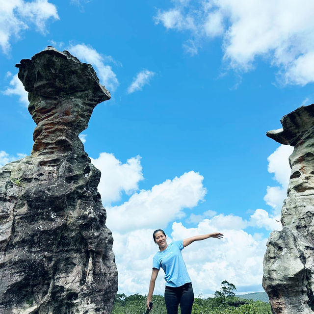 Paradise door stone at Bokor Mountain 