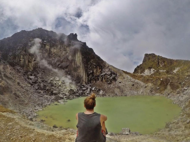 Hiking up to a volcano is alway an adventure!