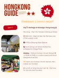 Hongkong hidden gems -2Day-1Night