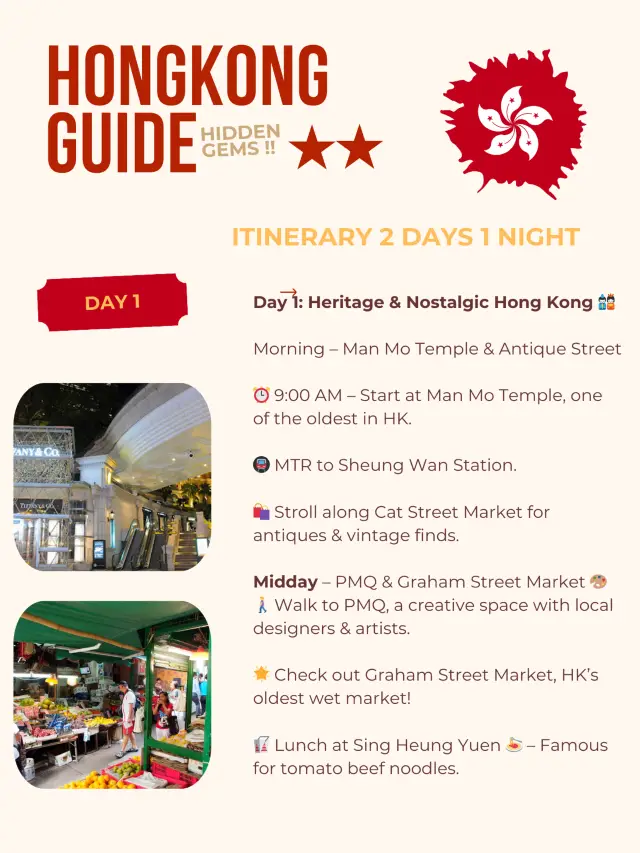 Hongkong hidden gems -2Day-1Night