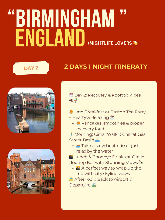 Birmingham itinerary-Nightlife Lovers