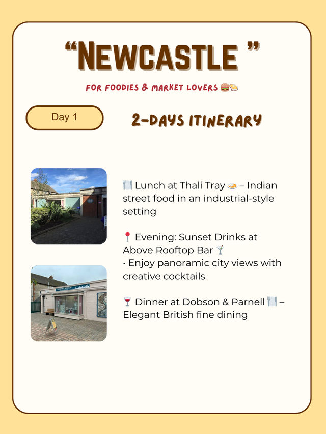 Newcastle itinerary 