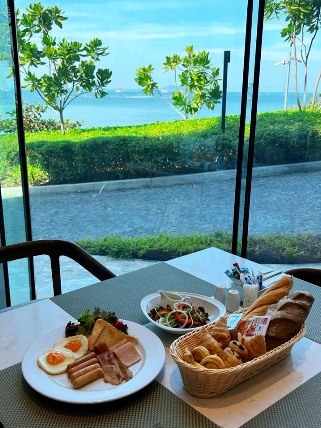 รีวิวอาหารเช้า โรงแรมริมทะเล