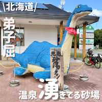 北海道でココだけ⁉️温泉が湧き出る砂場