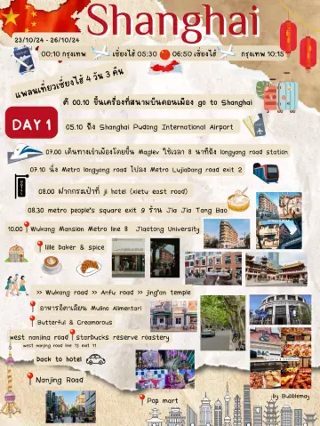 Sharing a 4-day 3-night Shanghai travel plan, let’s go