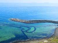 海畫下的兩顆心，澎湖最浪漫的風景
