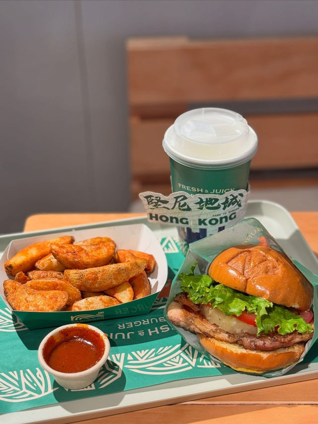 N+ BURGER 堅尼地城海景店 🌊🍔｜黑椒漢堡配德啤！安格斯牛嘅極致享受