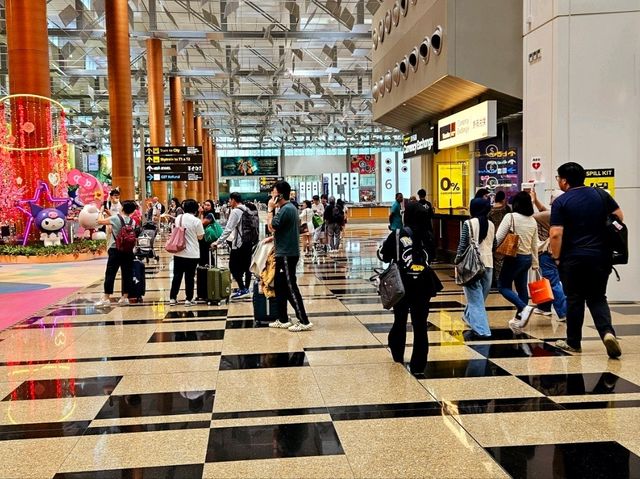 Departing from Changi Airport, the best airport in the world